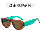 Daiiibabyyy  New Minimalist Small Frame Oval Sunglasses Ladies Outdoor Sun Shading Photography Sun Glasses Men Eyewear UV400 Eyeglasses