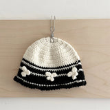 Daiiibabyyy  Winter Crochet Knitted Ear Protection Hats For Children Warm Beanies Caps Outdoor Ski Balaclava Bib EarCaps Child Skullies Hats