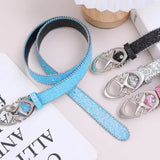 DAIIIBABYYY  -  New Y2k Moon Star Belt Fashion Cross Metal Retro Punk Belt Women Girls Pu Leather Sequin Waistband Jeans Pants Decorative Belts