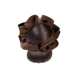 Daiiibabyyy  New Synthetic Hair Bun Claw Clip Brown with Hair Tie Bun Head Wig Fluffy Wig Hair Clip Hair Accessories