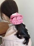 Daiiibabyyy  Korean version of premium striped hair band 4-layer striped large intestine ring hairrope headrope ball head hairaccessories