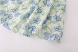 DAIIIBABYYY  -  Sweet Girl Ruffles One-shoulder Sleeveless Suspender Women's Summer Floral Printed Off-shoulder Slim Temperament Camisole Tops