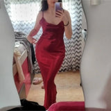 Daiiibabyyy  Sexy Champagne Bodycon Club Wear Female Party Robe Summer Women Backless Satin Long Dress