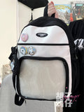 Daiiibabyyy  Japanese Cute Girl Student Schoolbags Women's Two-dimensional Small Appetite Transparent Ita Backpacks Large-capacity Backpack