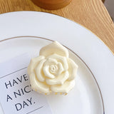 DAIIIBABYY  -  New Creative Design 8.6CM Cream-Coloured  Letter Hair Clip Simple Acrylic Shark Clip Hair Accessories For Temperament Girls