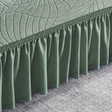 DAIIIBABYYY  -  1pc Jacquard Waterproof Sofa Slipcover Non-slip Stretch Sofa Cover Skirt Couch Cover for Bedroom Office Living Room Home Decor
