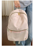 Daiiibabyyy  High-capacity Women Students Simple Backpack Preppy Y2k Aesthetic Casual Travel Backpacks All Match Fashion Kawaii Schoolbags