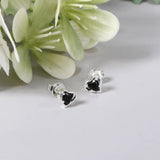 Daiiibabyyy  Mini Colorful Heart Ear Cartilage Piercing Lobe Stud Earring for Women Y2k Accessories Tragus Rook Helix Flat Ear Jewelry KAE312