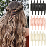 Daiiibabyyy  1 Pair Resin Comb Clip Hair For Ladies Female French Half-Tied Hairpin Red Black Holiday Hair Barrettes Women Lot Hair Clip