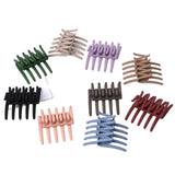 Daiiibabyyy  Vintage Square Interlocking Hair Clip for Women - Matte Plastic Claw Comb, Anti-Slip Ponytail Holder Updo Hair Accessories