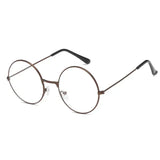 DAIIIBABYYY  -  Cosplay Anime Glasses Cosplay Accessories Anime Frame Round Metal Flat Retro Art Glassesed Adult Boy Clothing Props Gifts
