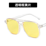 DAIIIBABYYY  -  2024 Fashion Anti-blue Light Glasses Men Women Transparent Computer Glasses Large Frame Retro Eyeglass Square Eyeglasse