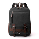 Daiiibabyyy  Canvas retro backpack, outdoor hiking, multifunctional, multi compartment, chest bag, side backpack