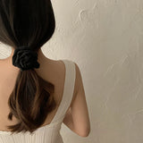 Daiiibabyyy Korean style  Rose hair Scrunchies French vintage Scrunchies Rose Hair Bands