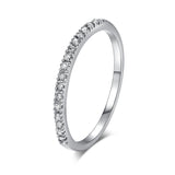 Daiiibabyyy  Tiny Delicate Micro Pave Zircon Rings For Women Trendy Chic Crystal Daily Dating Women's Stackable Ring Fashion Jewelry R133