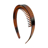 Daiiibabyyy  Leopard Print Wide Tooth Hair Headband Teeth for Women Non Slip Resin Hair Hoop Styling Hair Accessories for Thick Thin Hair