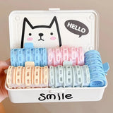 DAIIIBABYYY  -  Random Color Self-adhesive Bangs Curlers Lazy Spiral HairClips Roll Curler Plastic No Heat Air DIY Hair Curling Styling Tools