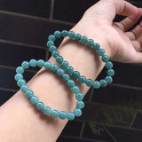 DAIIIBABYYY  -  Natural Myanmar Jadeite Certified Jade Bracelet Women Healing Gemstone Fine Jewelry Genuine Burma Blue Water Jade Stone Bracelet