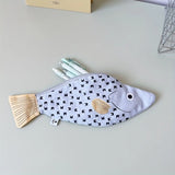 Daiiibabyyy  Children's Pencil Cases Cute Cartoon Fish Funny Cute Kawaii Pencil Cases Large Capacity Portable Canvas Storage Bag For Students