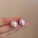 Daiiibabyyy  Cute Multiple Pink Opal Rhinestone Heart Flower Geometric Drop Earrings Enamel Simulated Pearl Pendant Earring for Women