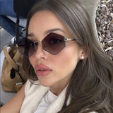 Daiiibabyyy  Vintage Steampunk Polygon Sunglasses Women Luxury Brand Classic Hexagon Sun Glasses Trendy Driving Shades For Ladies UV400