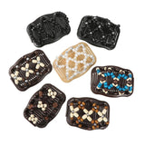 Daiiibabyyy  Wooden Bead Magic Hair Comb Elastic Rope Disc Hair Clip Quick Bun Maker for Women Vintage Hair Styling Tool