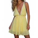 Daiiibabyyy  Elegant Halter Neck Sequin Mini Dress with Open Back and Sparkling Straps for Cocktail Party Night Out or Wedding