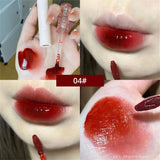Daiiibabyyy 6-Color Bubble Lip Gloss Mirror Liquid Lipstick Moisturizing Lip Gloss Lasting Sexy Lip Color Makeup Korean Cosmetics