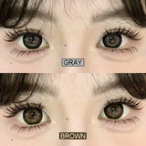 Daiiibabyyy  Contact Lenses Cosmetic Brown Gray Softlens Kawaii Contacts for Eye Beauty Makeup
