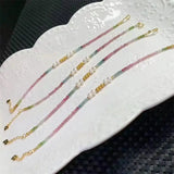 DAIIIBABYYY  -  Natural Tourmaline Pearl Bracelet Reiki Healing Fengshui Stone Fashion Jewelry For Women Holiday Gift 1PCS