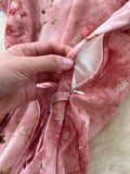 Daiiibabyyy  Woman Vintage Print Dress Doll Collar Bandage Fashion Elegant Vestidos Korean A-Line Puff Sleeve Dresses Vestidos De Mujer