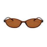 DAIIIBABYYY  -  Retro Oval Frame Sunglasses Fashion Personalized Trendy Small Frame Sunglasses Punk Cat Eyes Sunshade Sun Protection Glasses