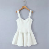 Daiiibabyyy  Sexy Floral Stripes Print V neck Bow Lacing Up Sling Dress Women Zipper Back Low Waist Spliced Lace Swing Short Vestidos Robe