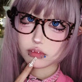 Daiiibabyyy  Y2k Leopard Print Bow Glasses Retro Woman Korean Anti-blue Light Eyeglasses Eye Protection Girl Optical Spectacle Eyeglass Frame