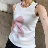 DAIIIBABYYY  -  Yedinas Hotsweet Print Floral Tank Tops Sleeveless Summer Tops 2000s Clothes Y2k Harajuku Slim Koean Fashion Tanktop Chic