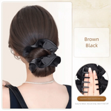 Daiiibabyyy  New Synthetic Hair Bun Claw Clip Brown with Hair Tie Bun Head Wig Fluffy Wig Hair Clip Hair Accessories