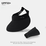 DAIIIBABYYY  -  Seamless Integrated Sunscreen Hat with UV Protection in Summer Foldable Ultra-light Empty Top Hat with Large Brim