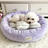 DAIIIBABYYY  -  Cat Dog Bed House Basket with Bowknot Pillow Sleeping Bag Pet Bed Puppy Cushion Mat Cat Supplies Camas Para Perro Hundebett