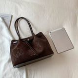 Daiiibabyyy  Retro Underarm Bag for Women, New Trendy Fashion, Casual Commuter Tote Bag, Large Capacity Shoulder Bag