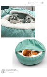 DAIIIBABYYY  -  Orthopedic Dog Bed Machine Washable with Hooded Blanket Winter Warm Waterproof Dirt Resistant Cat Puppy House Cuddler dog beds