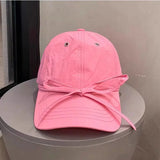 DAIIIBABYYY  -  Summer Korean Bow Fast Dry Breathable Baseball Cap Female Thin Cute Against Ultraviolet Light Casual Trend Cap Sun Hat Women