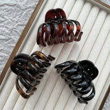 DAIIIBABYYY  -  Large Hollow Out Hair Claw Clips Crab Clamps Women Girls Ponytail Big PC Plastic Hair Barrettes Hairpin Hair Accessories Fashion
