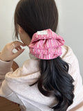 Daiiibabyyy  Korean version of premium striped hair band 4-layer striped large intestine ring hairrope headrope ball head hairaccessories