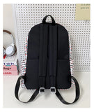 Daiiibabyyy  Letter Cat Print Mochilas Mujer University Student Mochila Large Capacity Bag Ins Casual Backpack Graffiti Bolsa Feminina