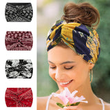 DAIIIBABYYY  -  Widening 18CM stretch printed sports sweatband headband headscarf hairband hair tie hair accessories