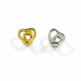 Daiiibabyyy  Hollowed-Out Heart-Shaped Gold Teeth Jewelry, Trendy Dental Accessory, Christmas Bestseller, Hip-Hop Dental Braces