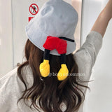 DAIIIBABYYY  -  Cute Cartoon Bucket Hat Fashion Mouse Butt Basin Cap Cotton Fabric Outdoor Fisherman Hats Panama Bob