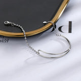 Daiiibabyyy Silver Color Beads Bracelet for Women Gilr Gift Korean Elegant Splice Jewelry Dropshipping Wholesale
