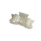 Daiiibabyyy  Cute Rhinestone Bowknot Hair Claw Elegant Shiny Acetate Shark Clip Headwear Geometry Small Hair Clip Female