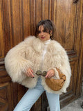 DAIIIBABYYY  -  Solid Color Plush Women's Coat Fashion Fluffy Faux Fur Jacket  Long Sleeve Warm Cardigan Coat 2024 Lady Winter Street Outerwear